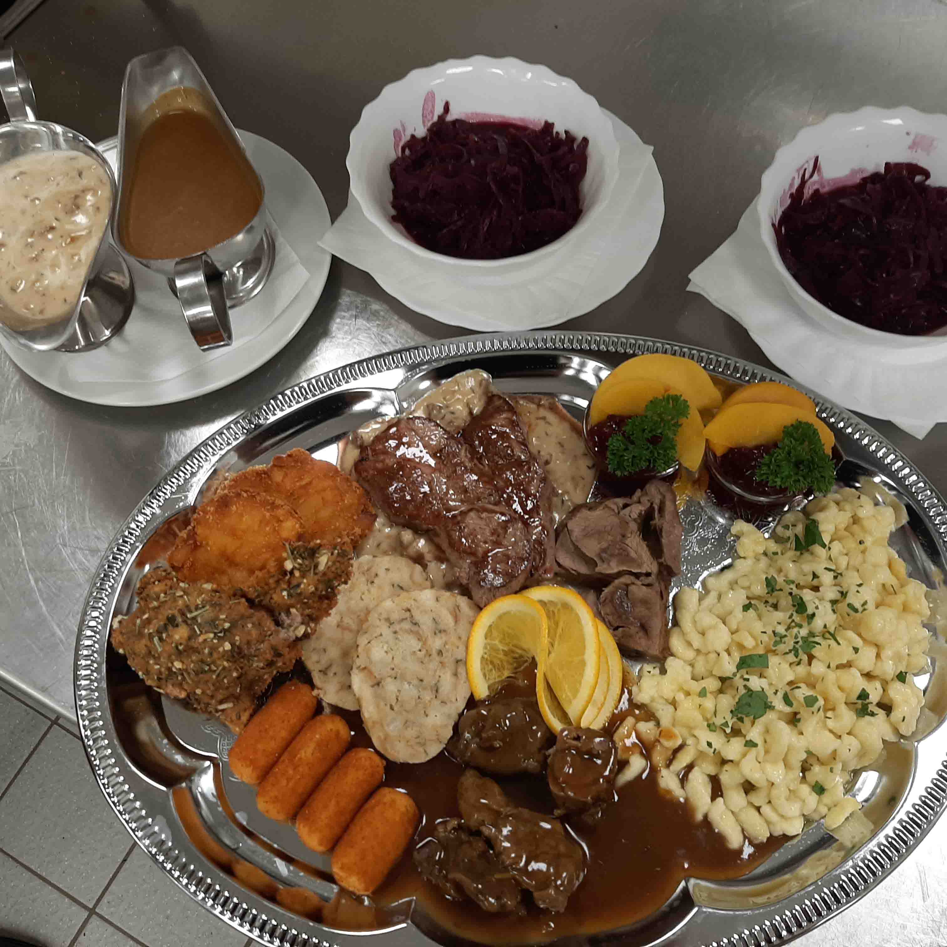 Die Wildplatte von Gasthof Silvia