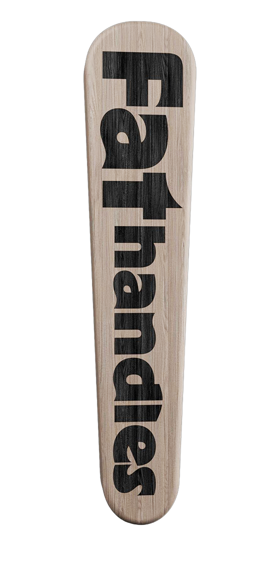 Wooden Fat – individuell gestalteter Zapfhahngriff aus Holz.