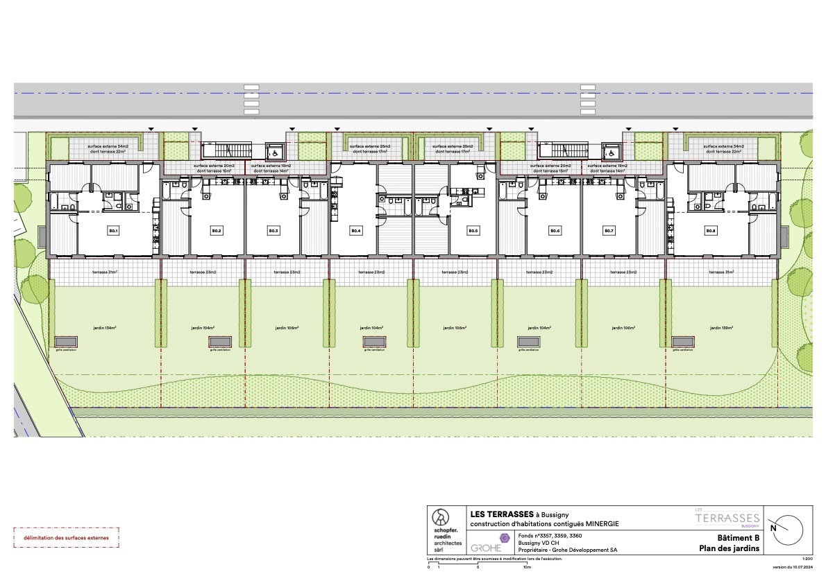 Plan jardins