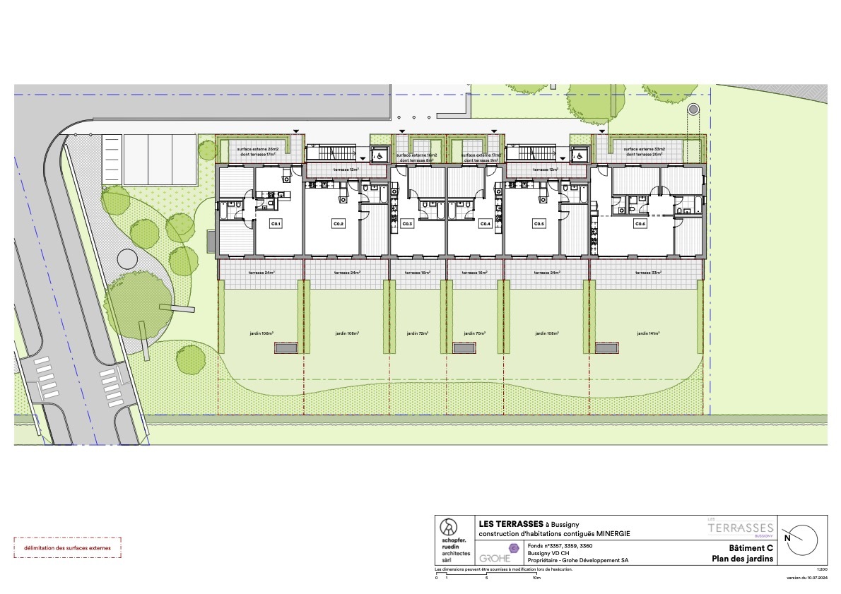Plan jardins