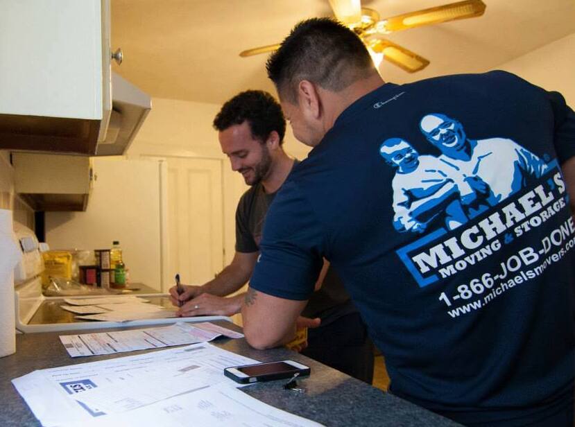 orange square movers happy clients