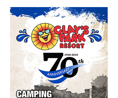 Banner Stand Design for Clay's Park Resort