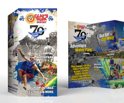 Clay's Park Brochure Design by Snyder Advertising