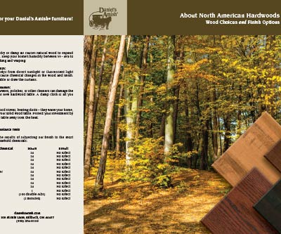 Catalog Design for Daniel's Amish Collection