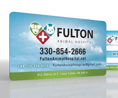 Business Card Design for Fulton Animal Hospital