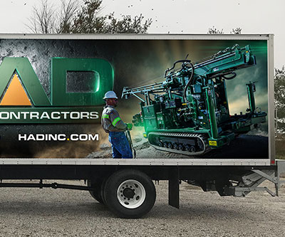 Box Truck Wrap Design for HAD Drilling