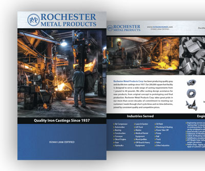 Brochure Design for Rochester Metals