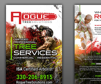 Banner Stand Design for Rogue Tree Solutions