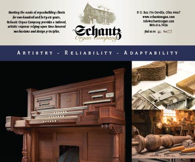 Print Ad Design for Schantz Organ Company
