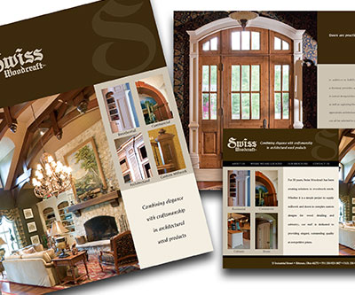Sales Material Design for Swiss Woodcraft
