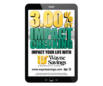 Sandwich Board Design for Wayne Savings Community Bank