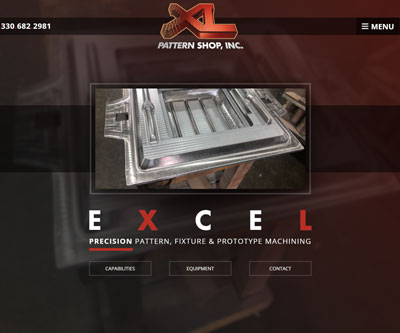 Website Design for XL Pattern Shop by Snyder Advertising - Wooster, Ohio