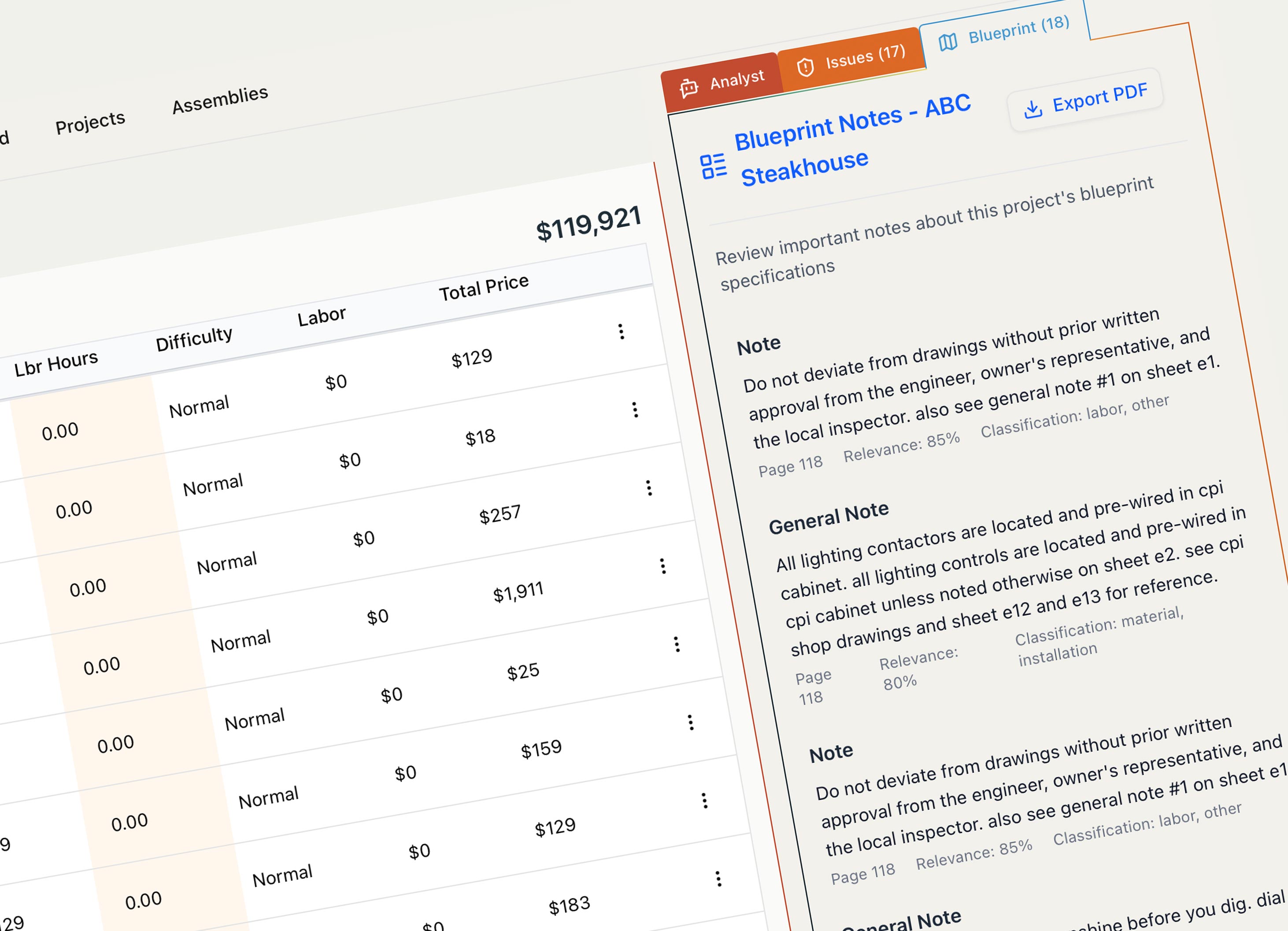 Makeoff Electrical Estimating software for commercial electrical bids
