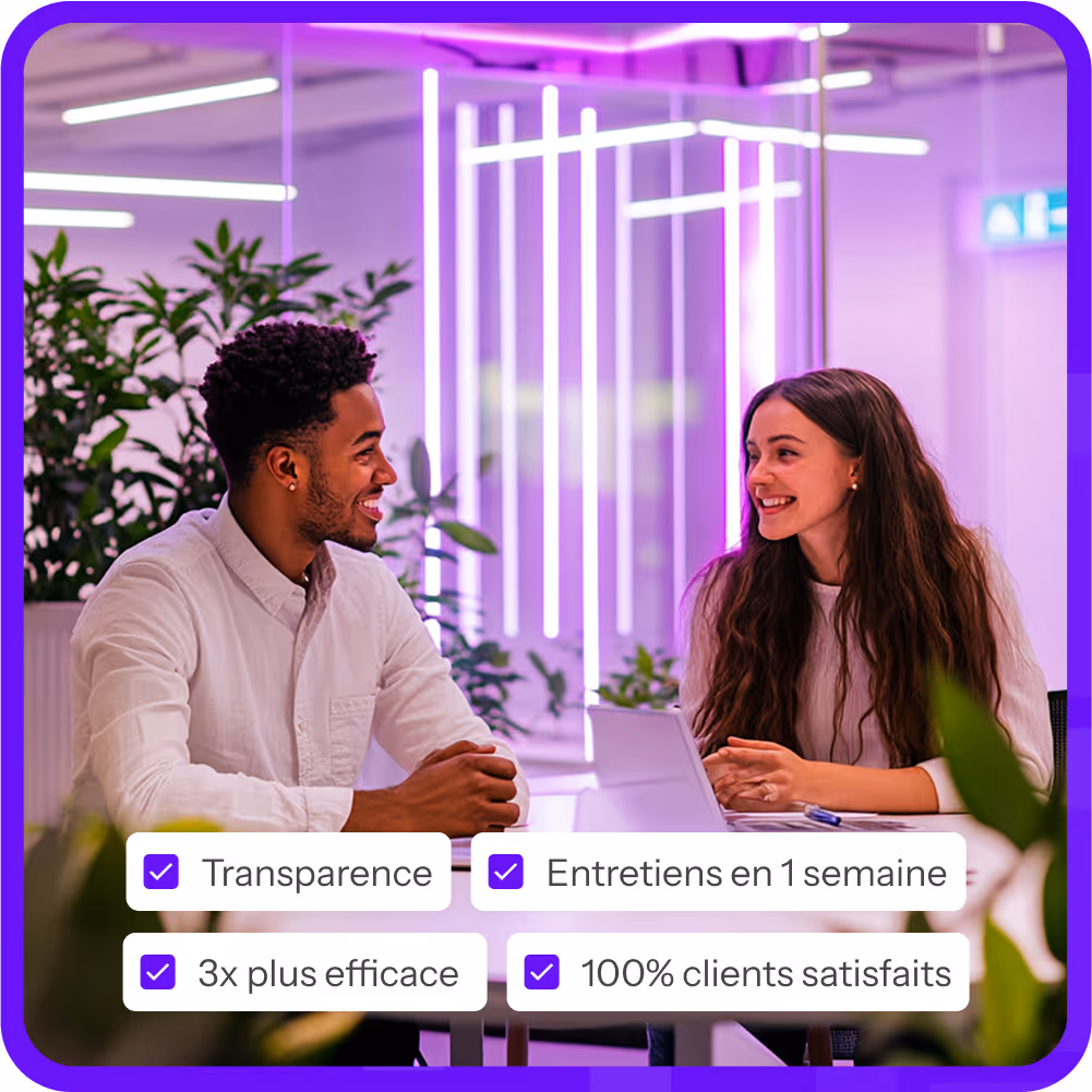 2 people from human resources discussing about Tiple tools
