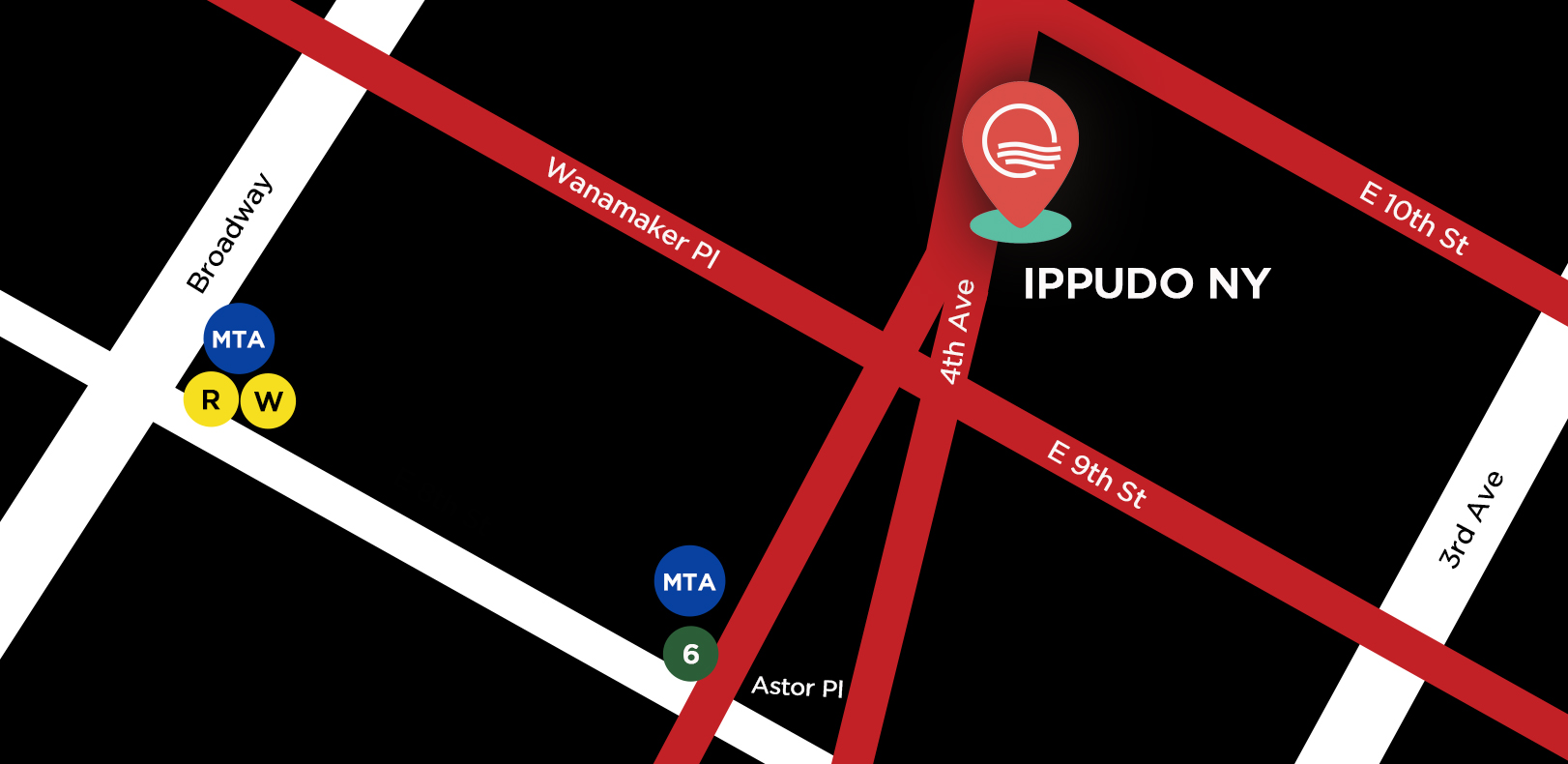 IPPUDO Westside map