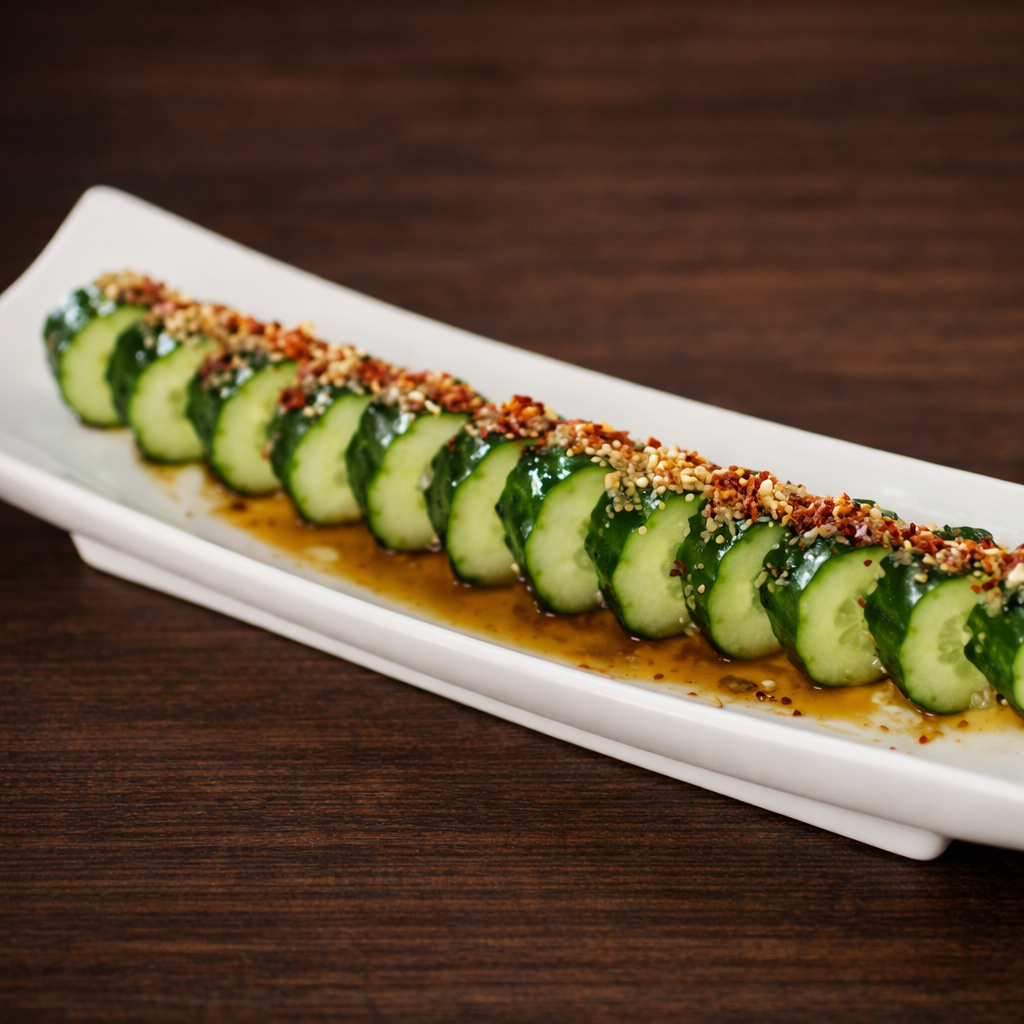 Gogyo: ippudo signature Goma Q crisp cucumber with signature sesame sauce