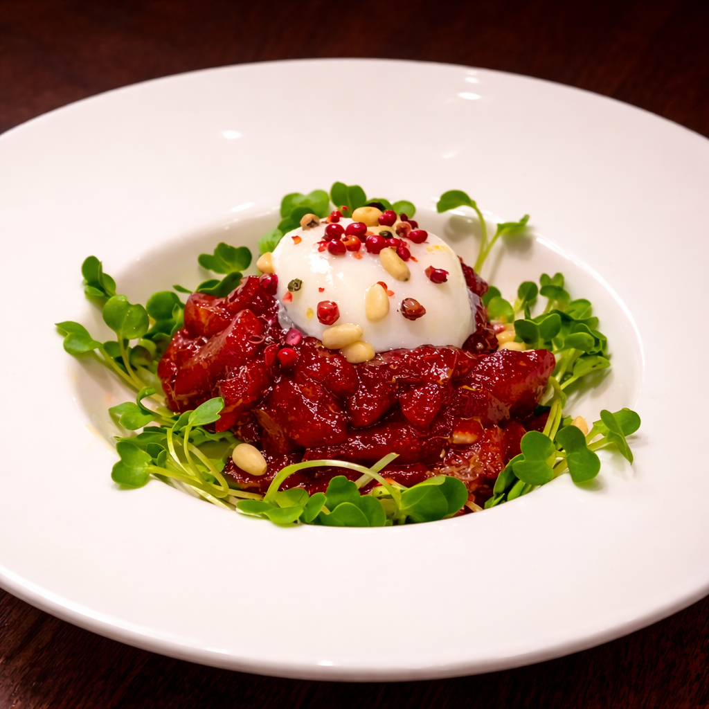 Gogyo Gramercy Maguro Yukhoe bluefin & poached egg - a perfect harmony