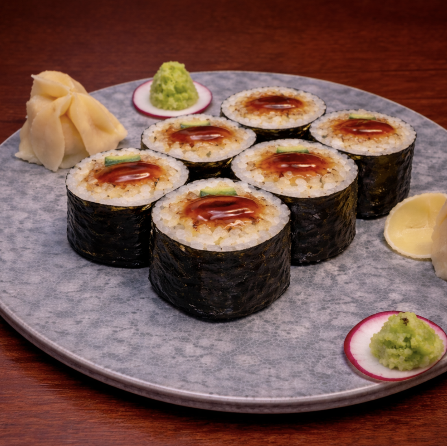 unagi cucumber $19: Sweet, smoky eel with deep umami.grilled eel, cucumber