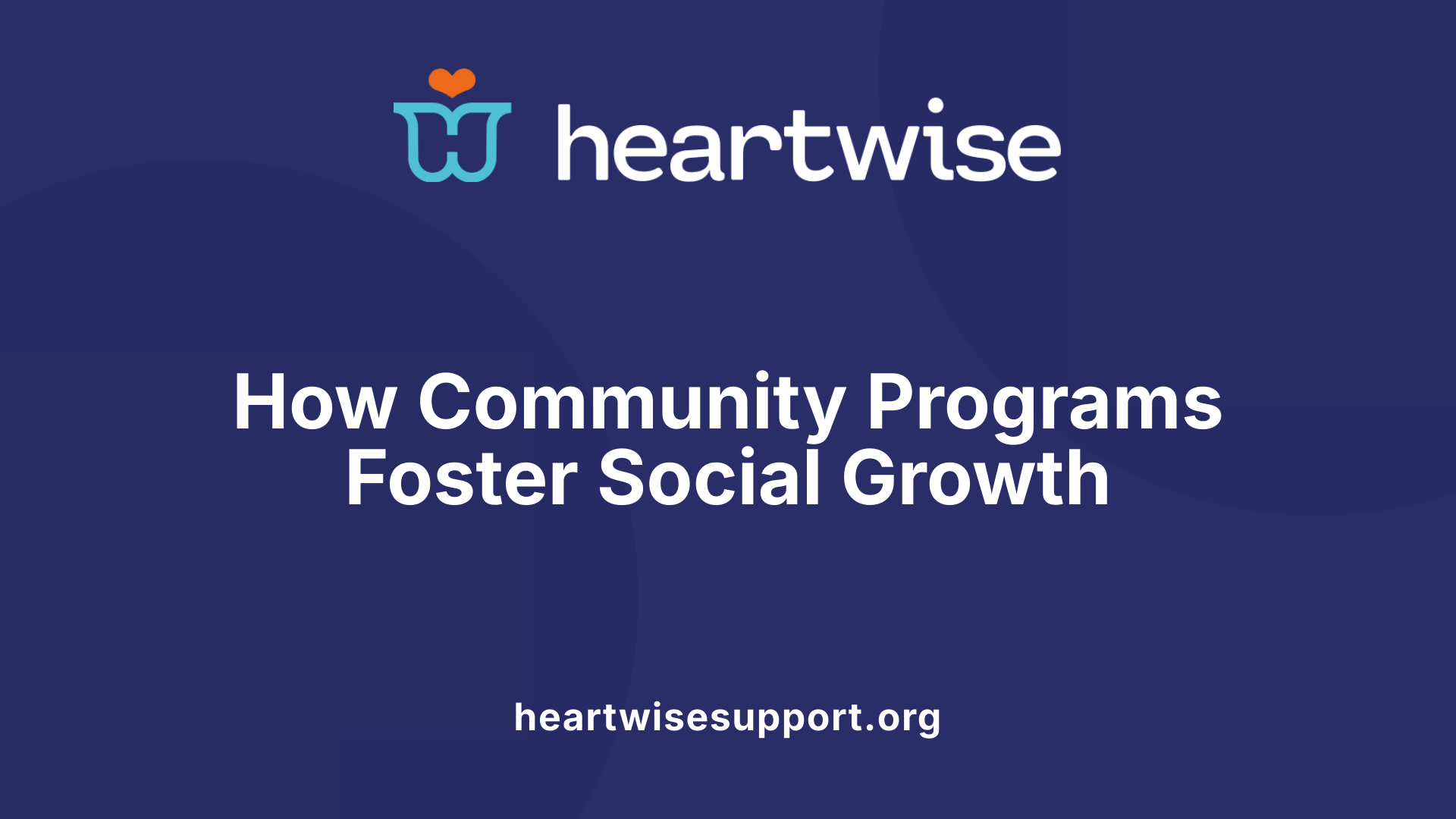 How Community Programs Foster Social Growth