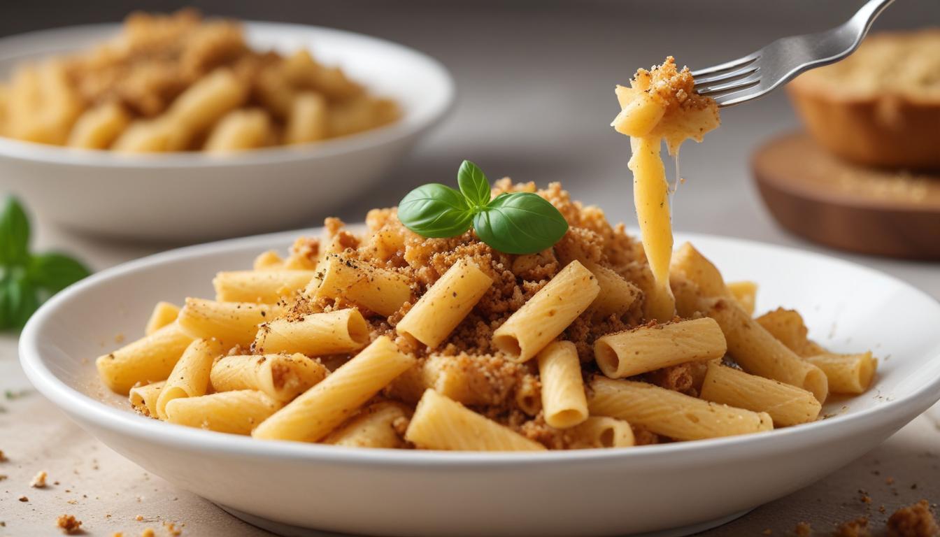 Tortiglioni sardelliöljyllä on nopeimpia arjen pastareseptejä — täynnä umamia, rapeutta ja italialaista sielua. Valmis vartin päästä liedeltä.