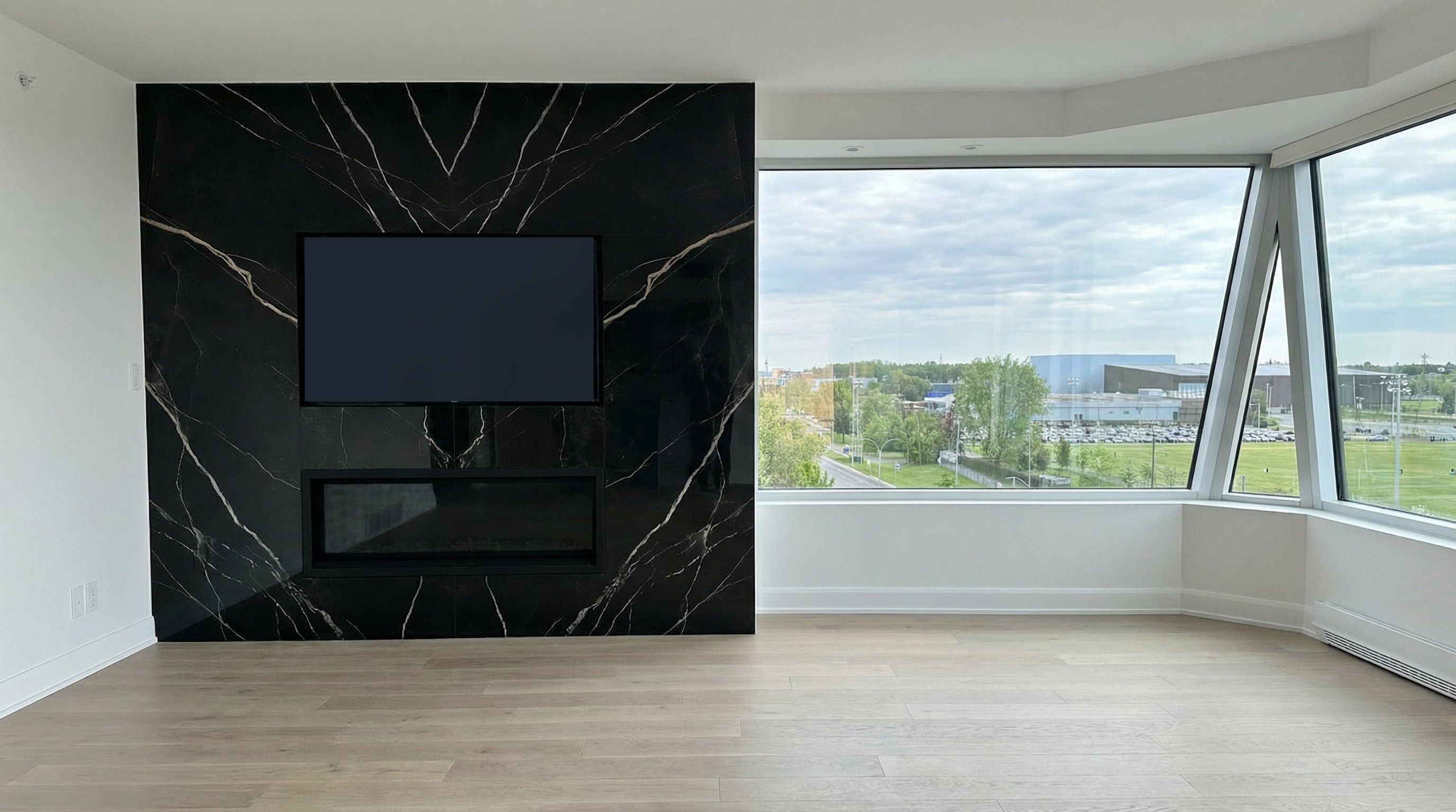Contemporary condo renovation Montreal