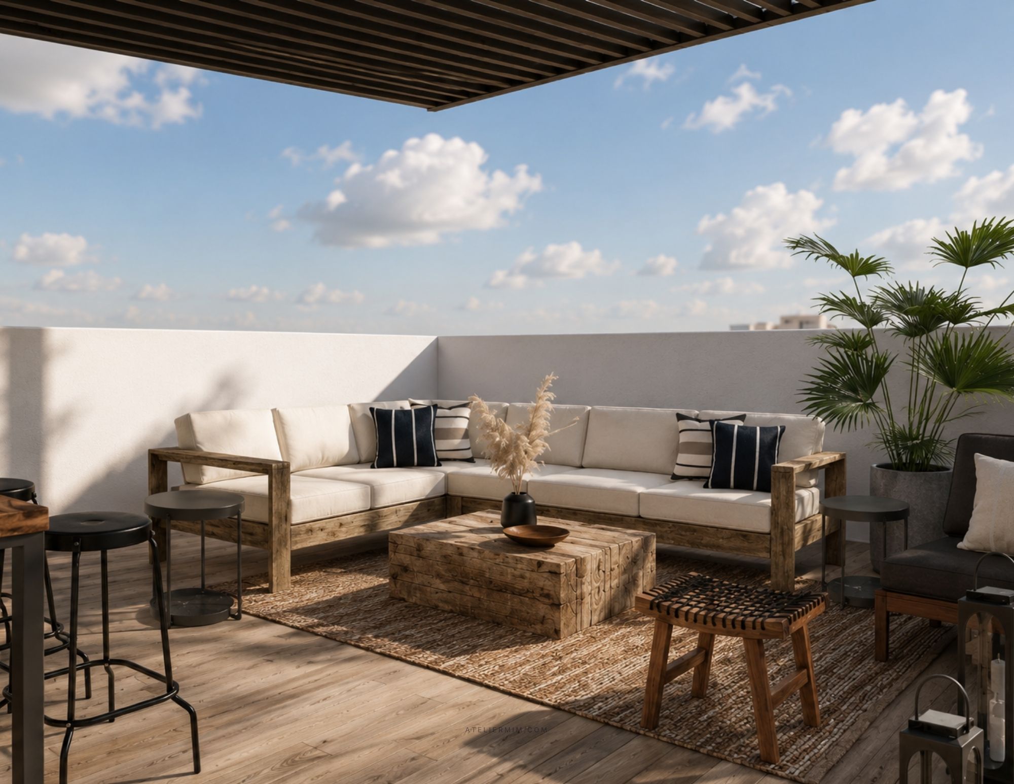 Contemporary Villa Architecture Dubai outdoor 