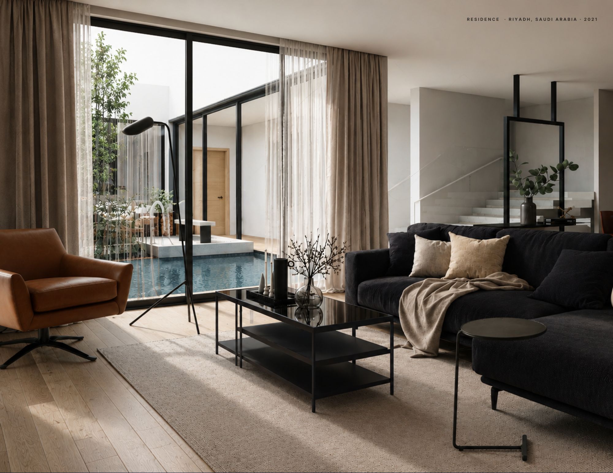 Contemporary SkyVilla Furniture Styling