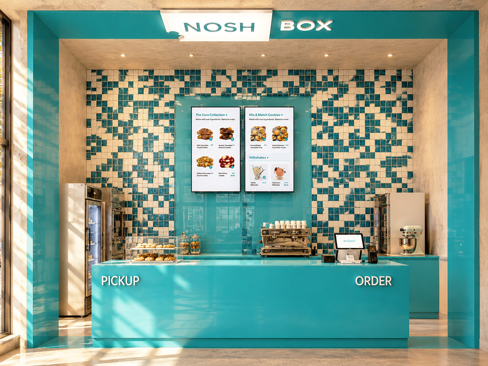 NoshBox, Atelier MIM designed every detail to be memorable, shareable, and instantly recognizable across both physical and digital experiences.