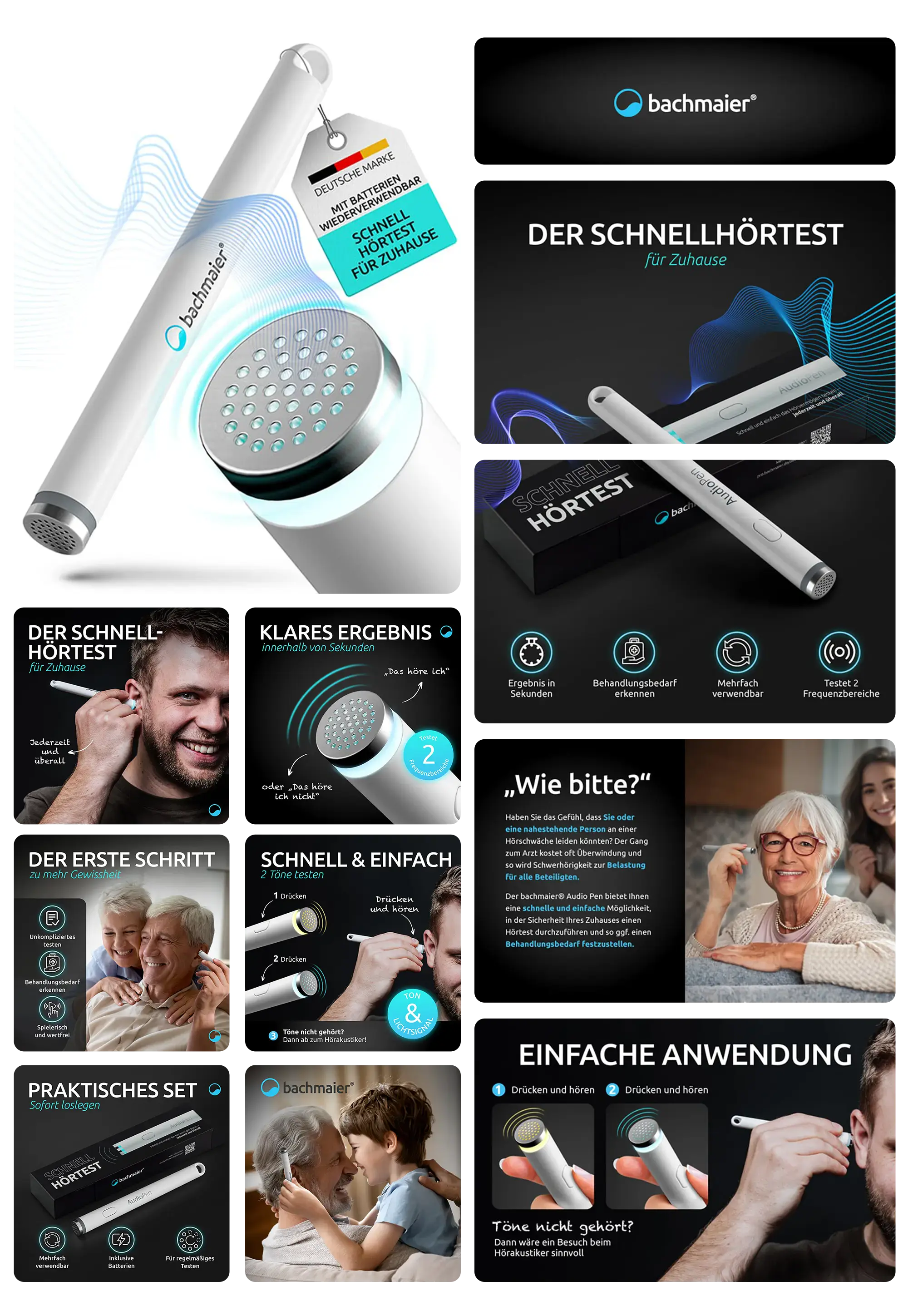 bachmaier Audiopen, der Schnell-Hörtest für zuhause.