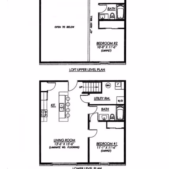 Lofts on College - 2x2 #13 layout