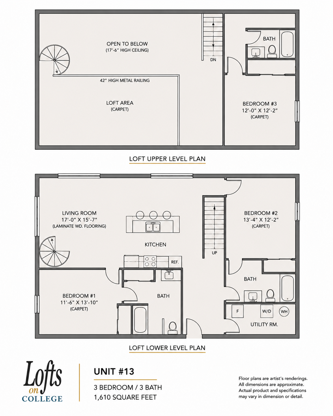 Lofts on College - 3x3 #13 layout