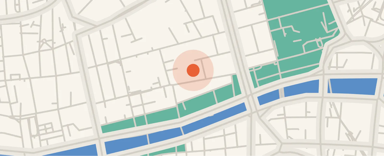 Location of the Organization on a map