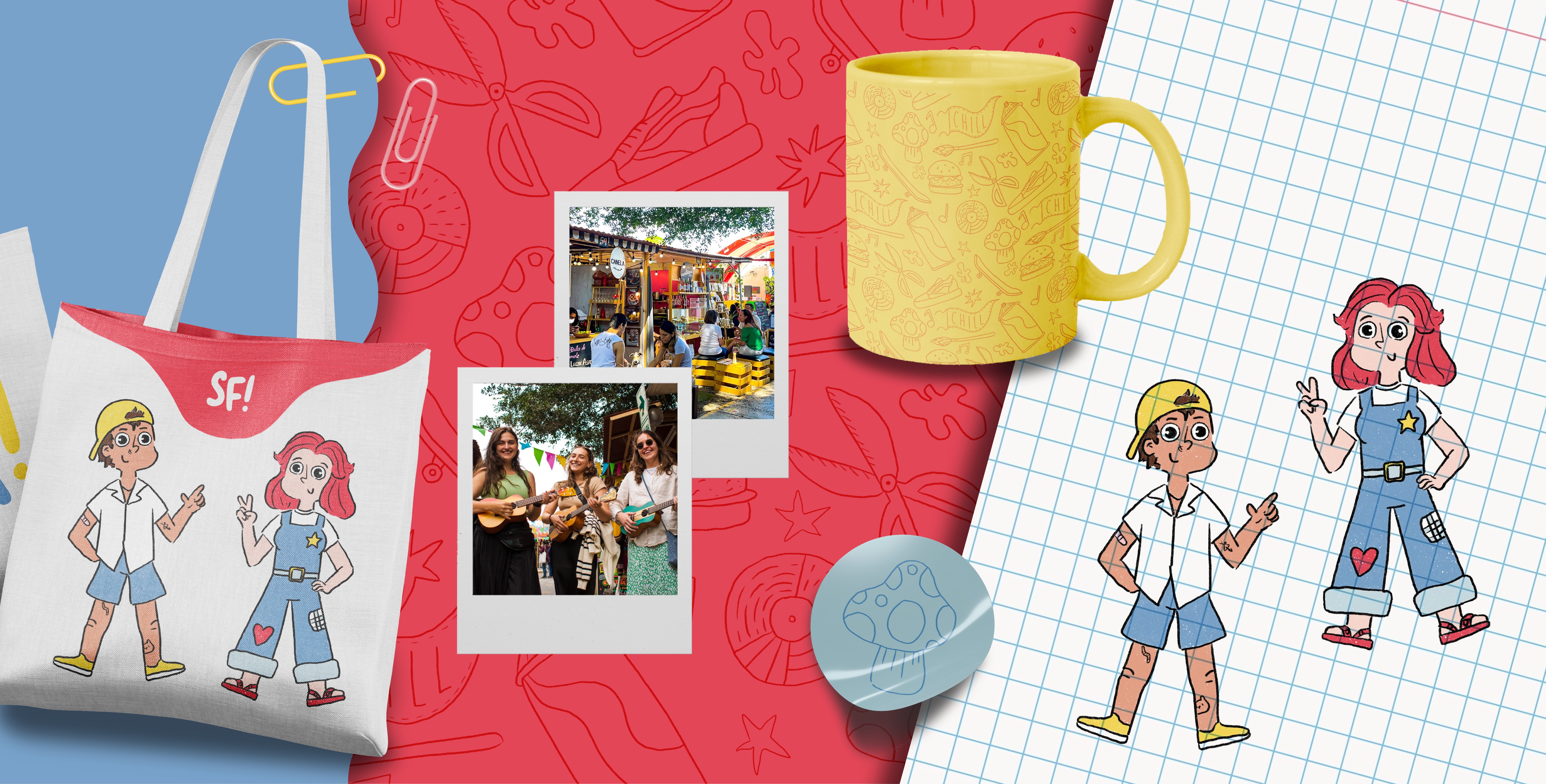 Somos Feria! Branding and merch