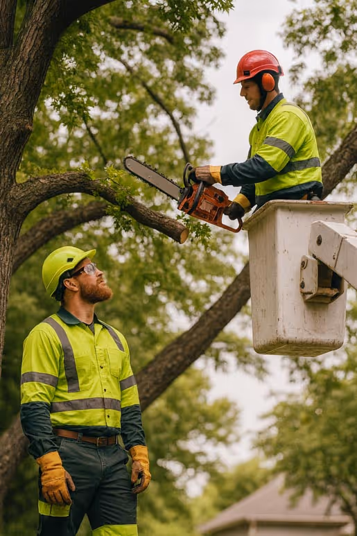 AI answering calls for tree service and tree removal company