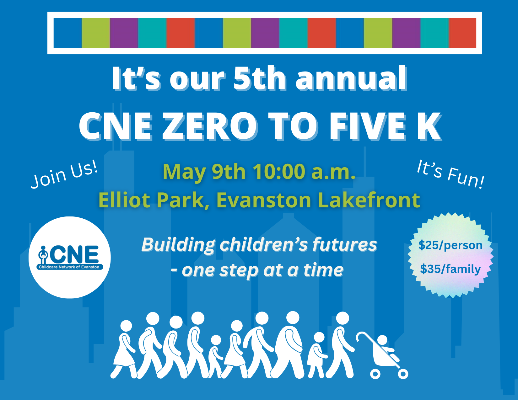 0-5k fundraiser flyer