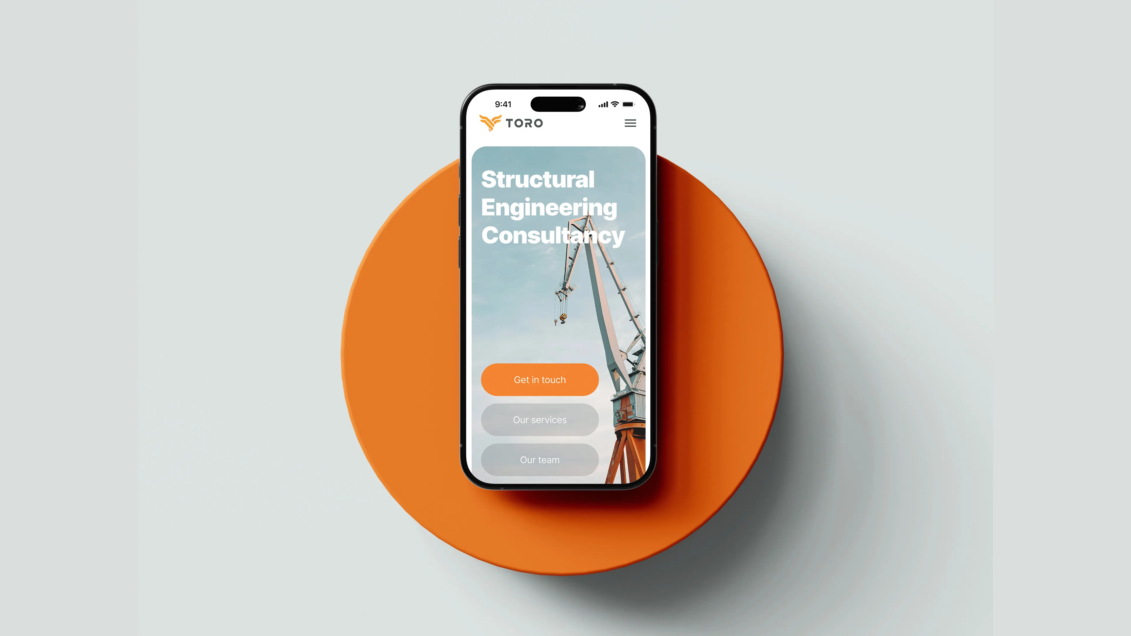 Toro Engineering homepage on mobile, by The Mindful Facilitator