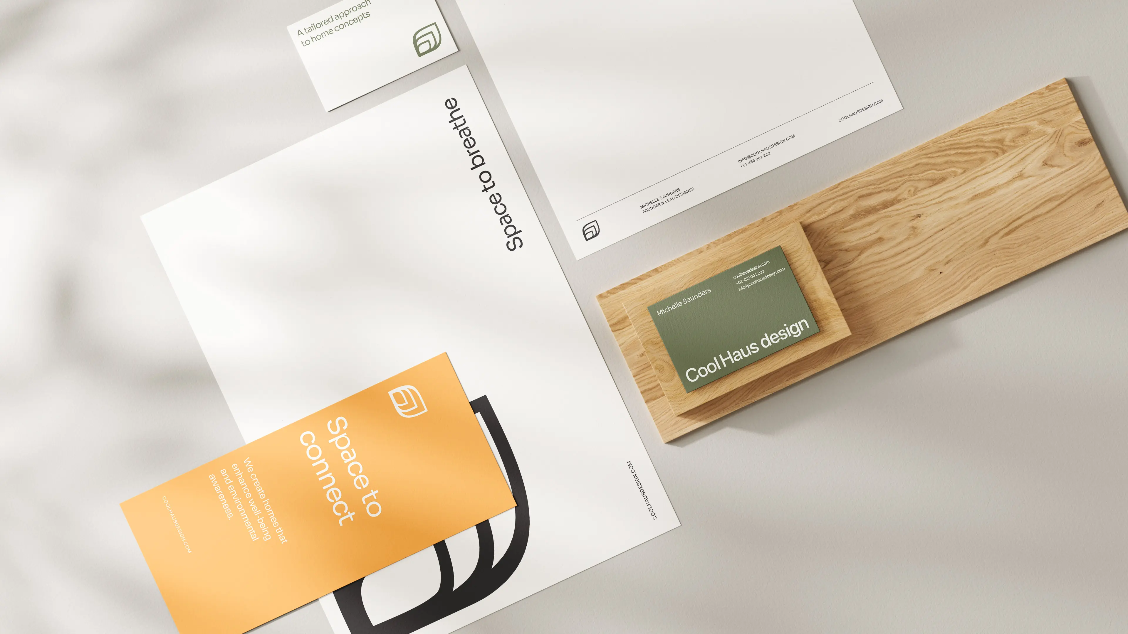 Branded stationery for Cool Haus Design