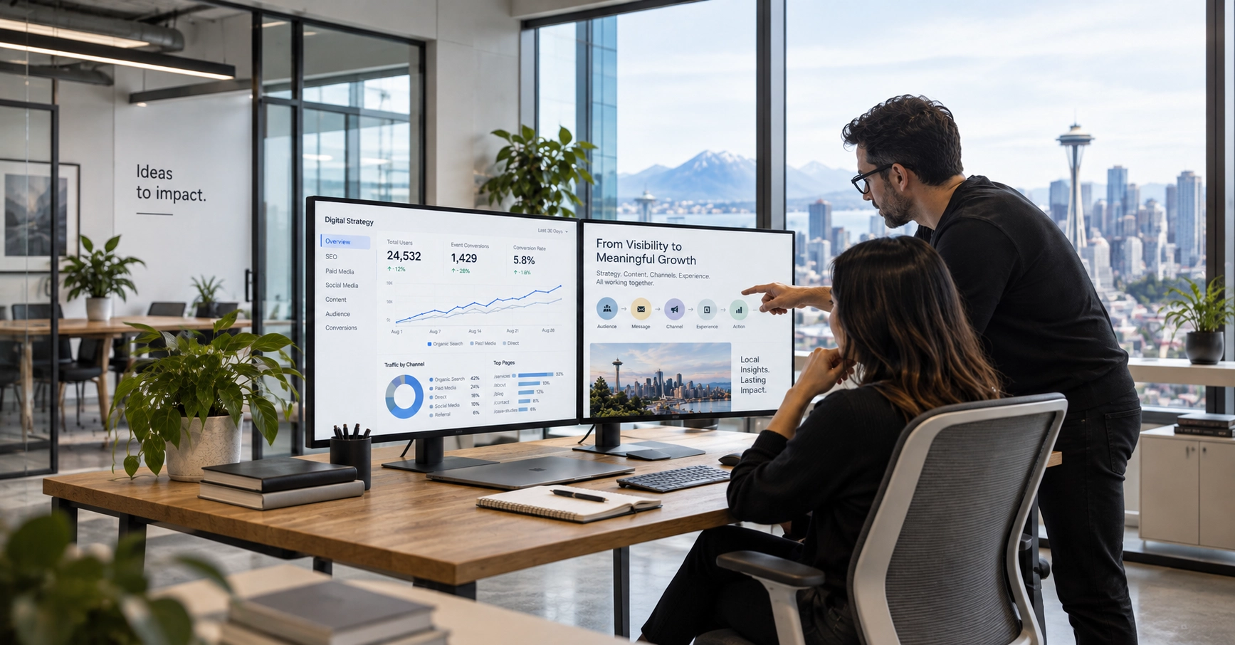 UX researcher conducting user interviews for a Seattle tech product