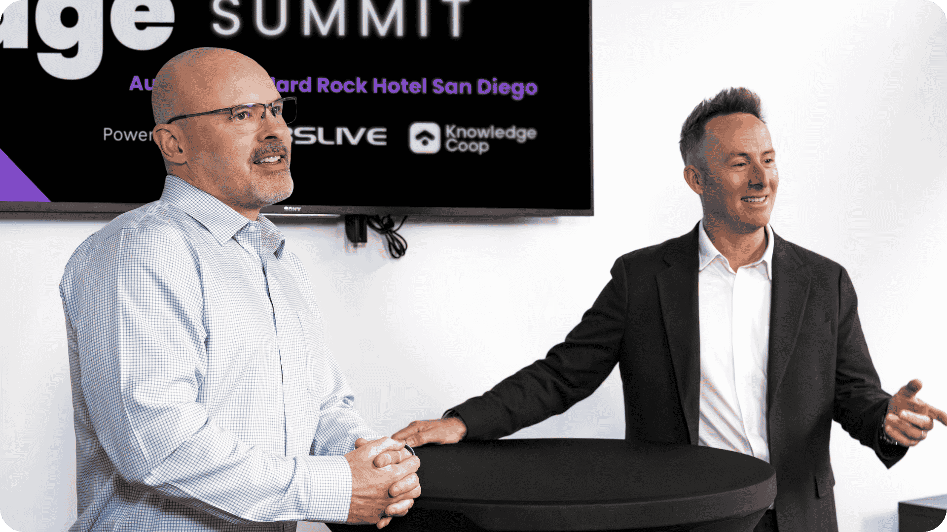 Matt Graham and Ken Perry speaking at Continuing Edge.