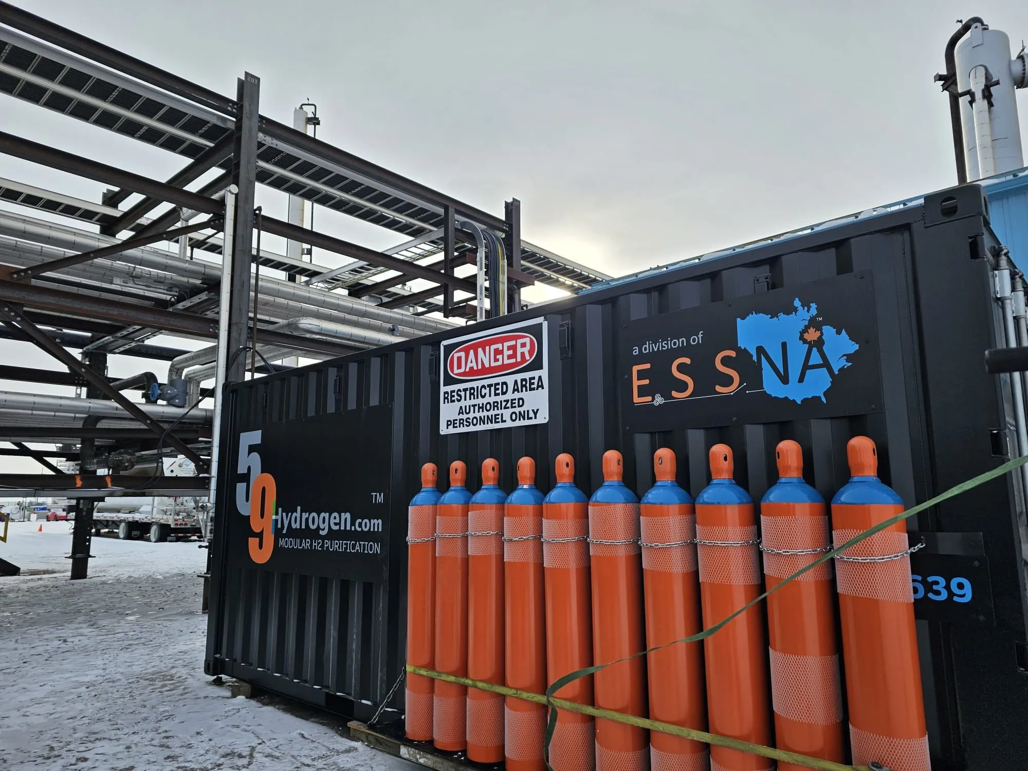 ESSNA hydrogen generator installed on site for on-site hydrogen production