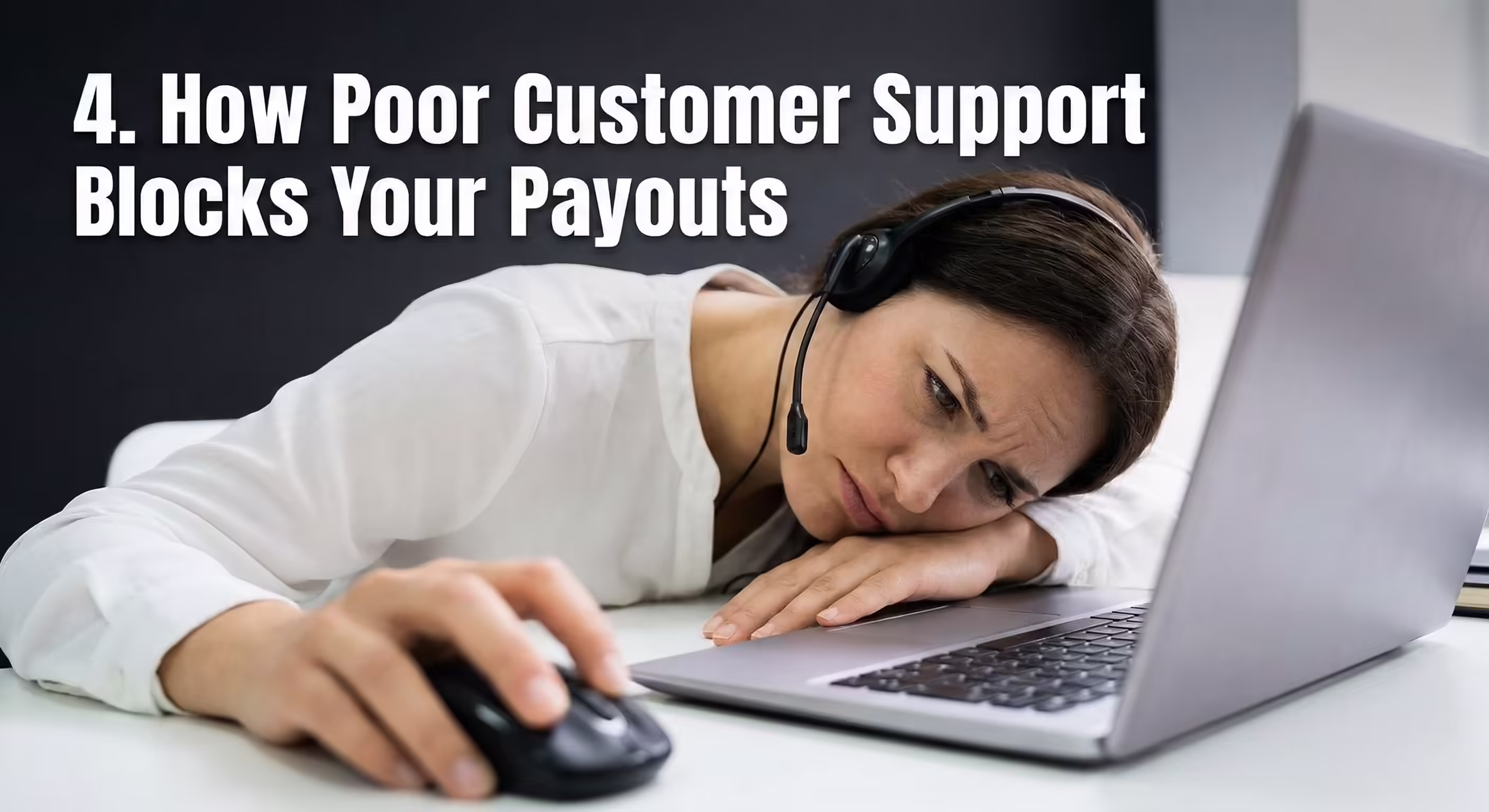 Poor Customer Support Blocks Payouts