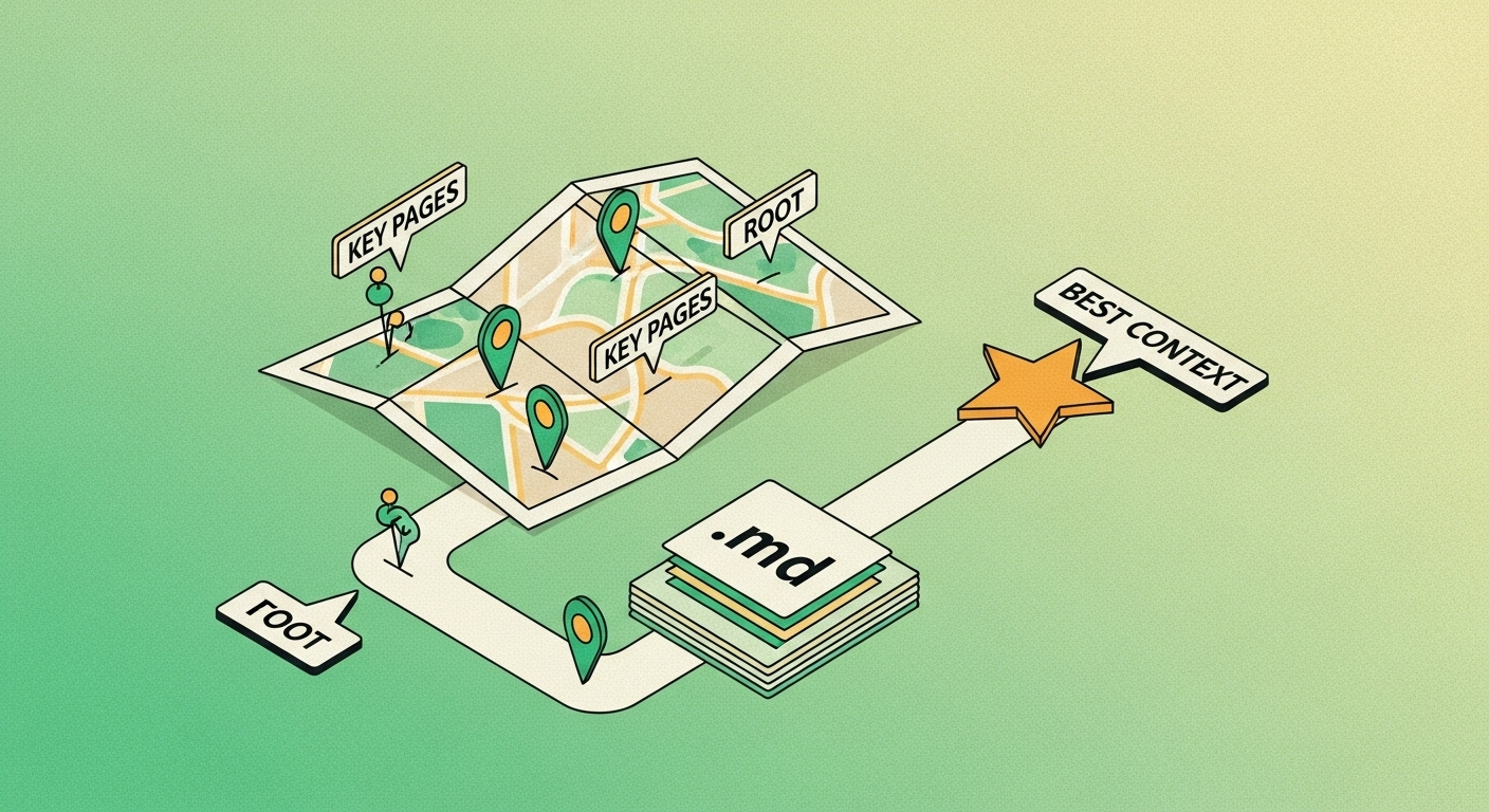 A curated map guiding models to the best pages