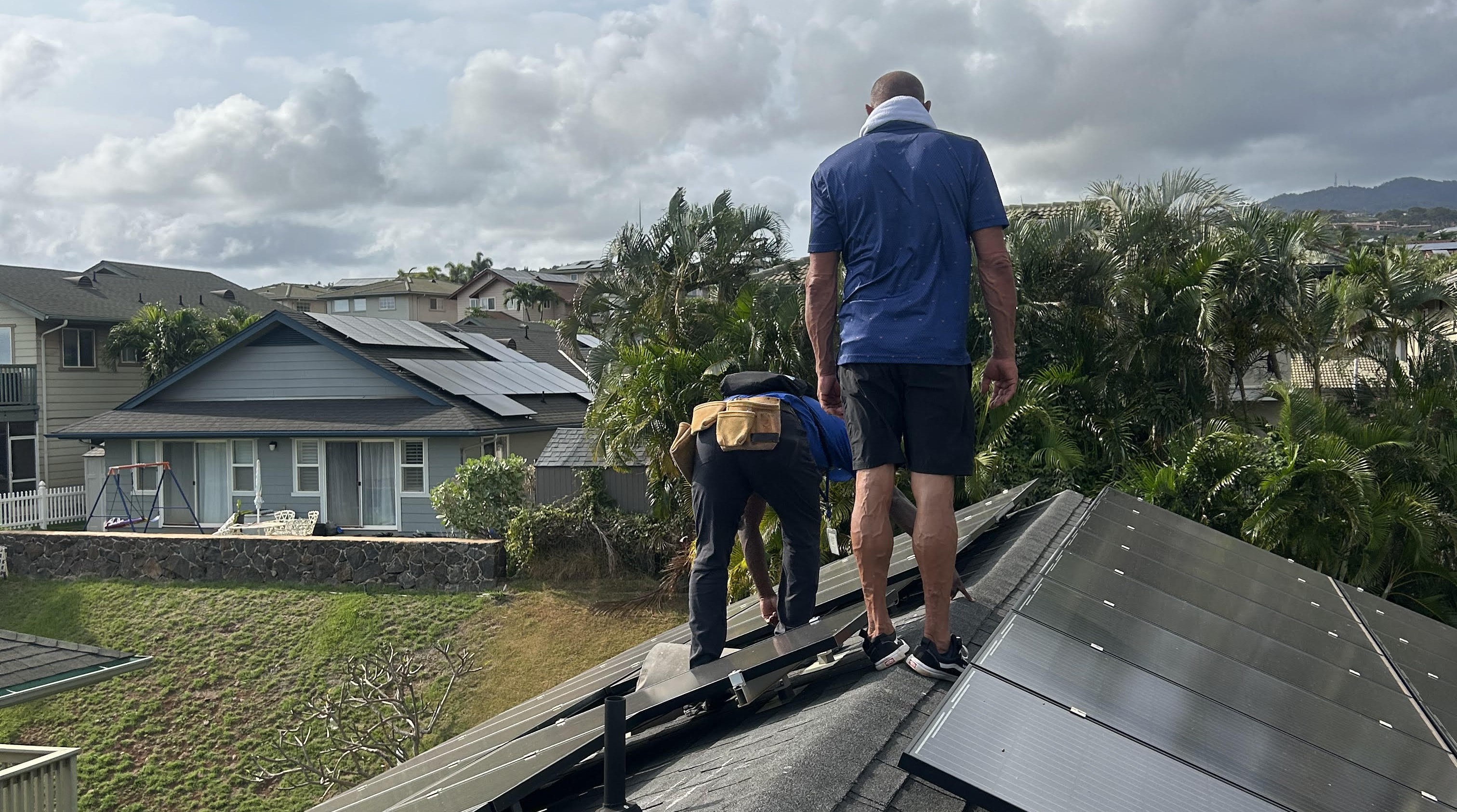 Homeowner and adjuster