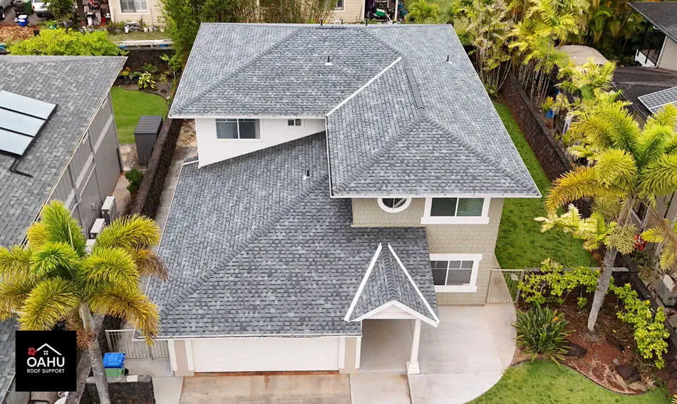 After roof replacement in Mililani Mauka