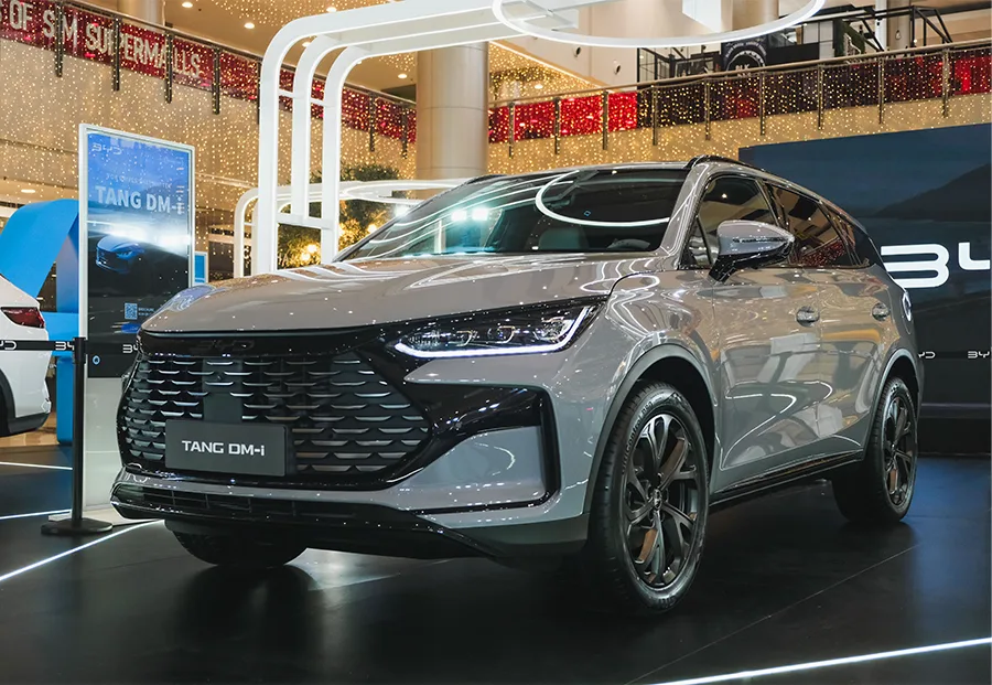 BYD Moon Stone Grey at Display