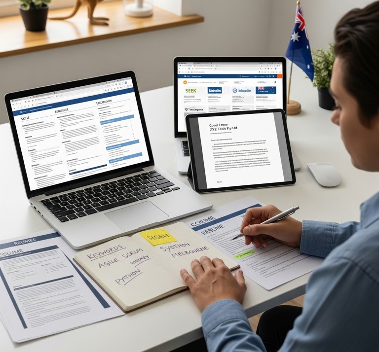 Level Up Your Application: Crafting a Winning Resume and Cover Letter for Australian Tech Jobs