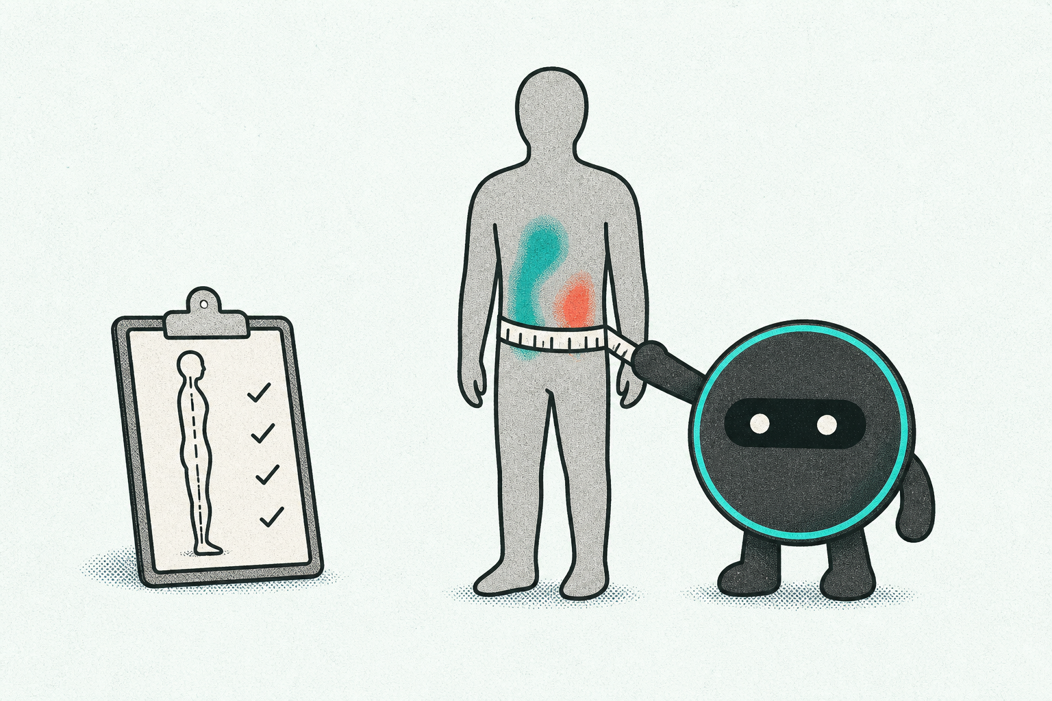 Who should buy which: posture checklist on the left, photoreal proof and Halo on the right