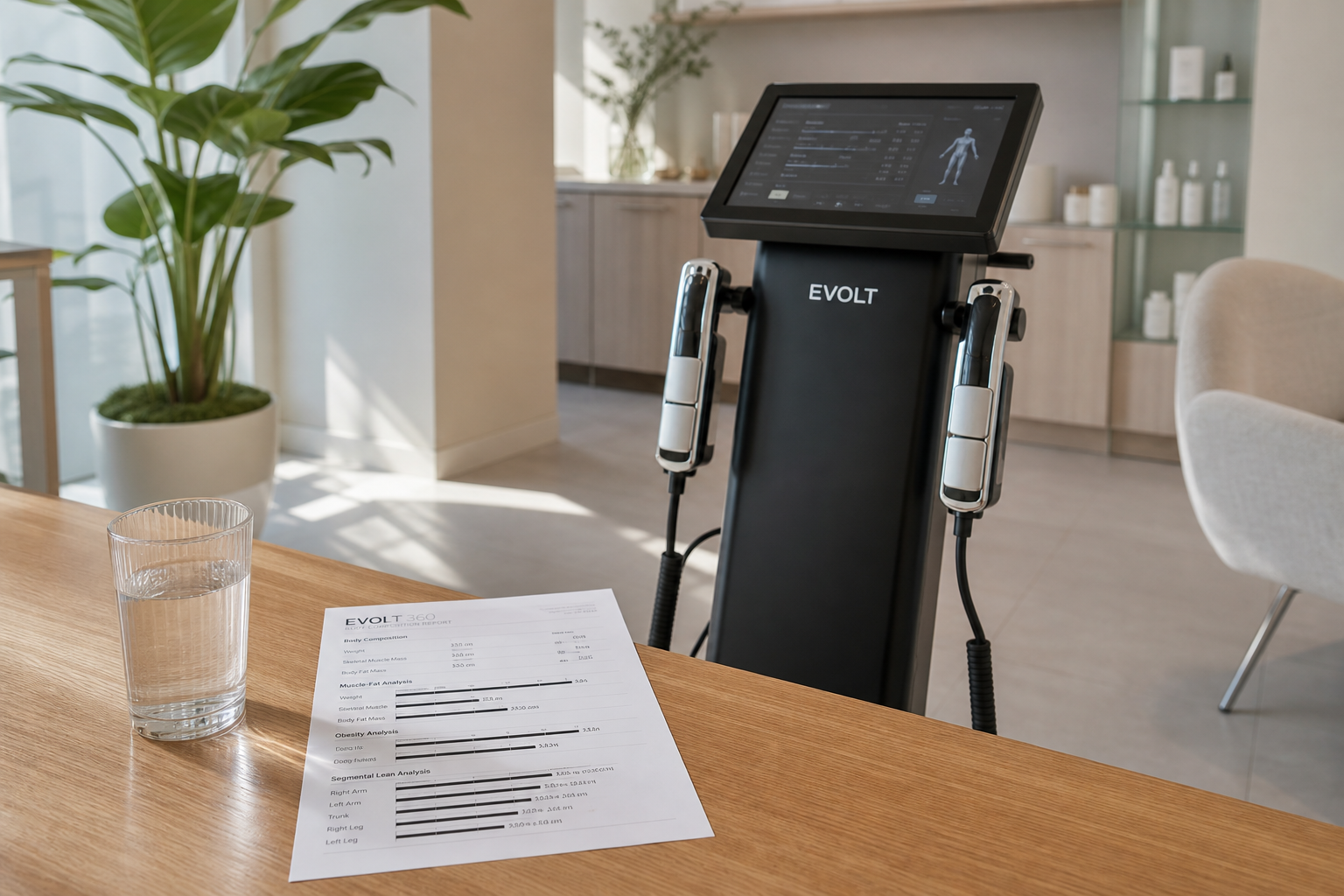 Evolt 360 column with a paper composition report.