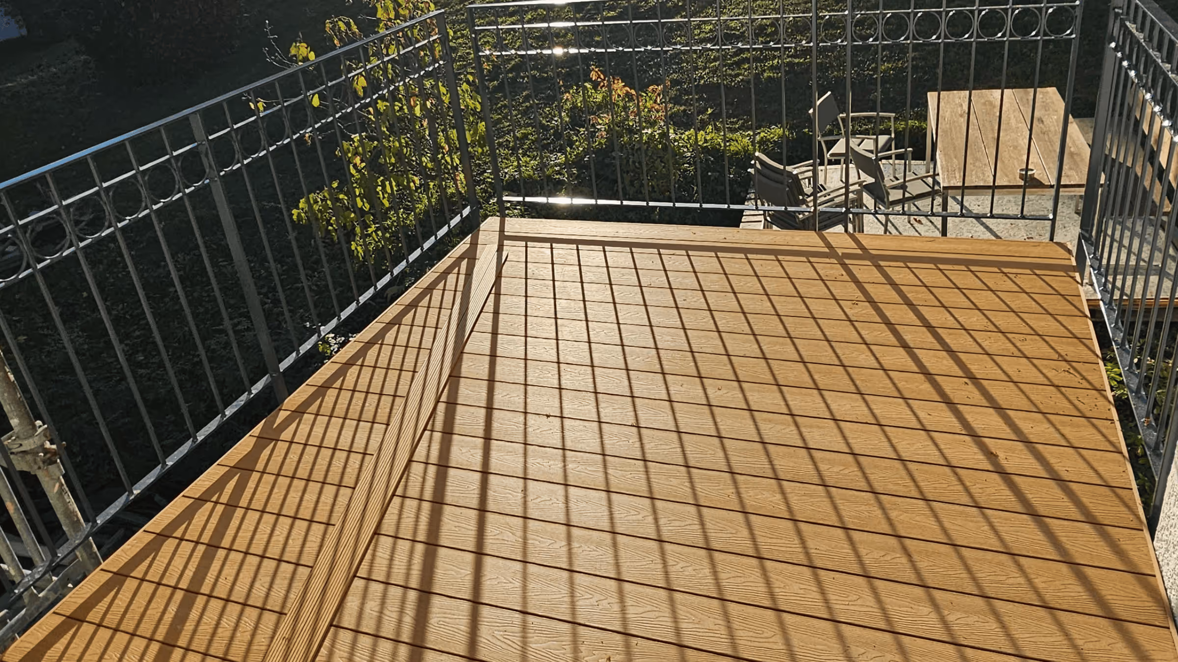 Terrassenboden auf Metallkonstruktion