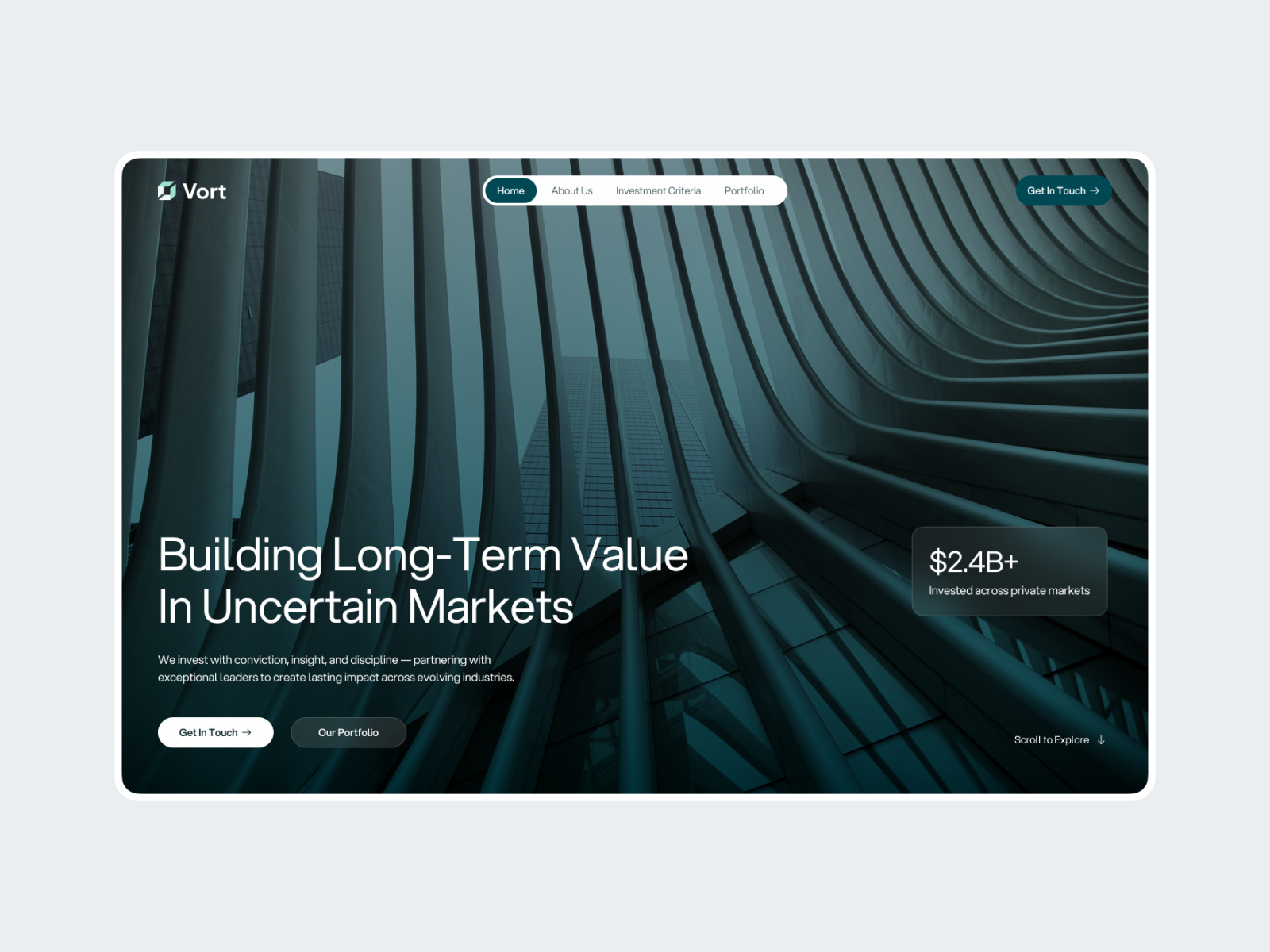 Private Equity Firm Web Design